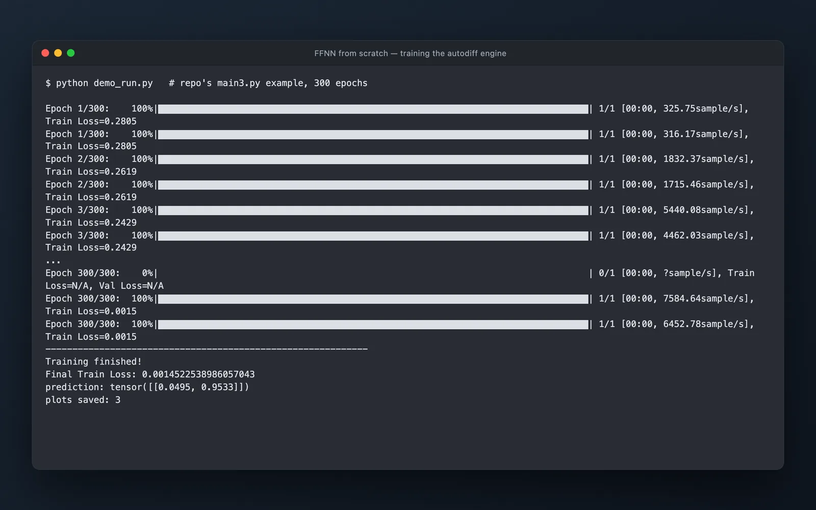 FFNN from Scratch: Beyond Magic Numbers screenshot 1